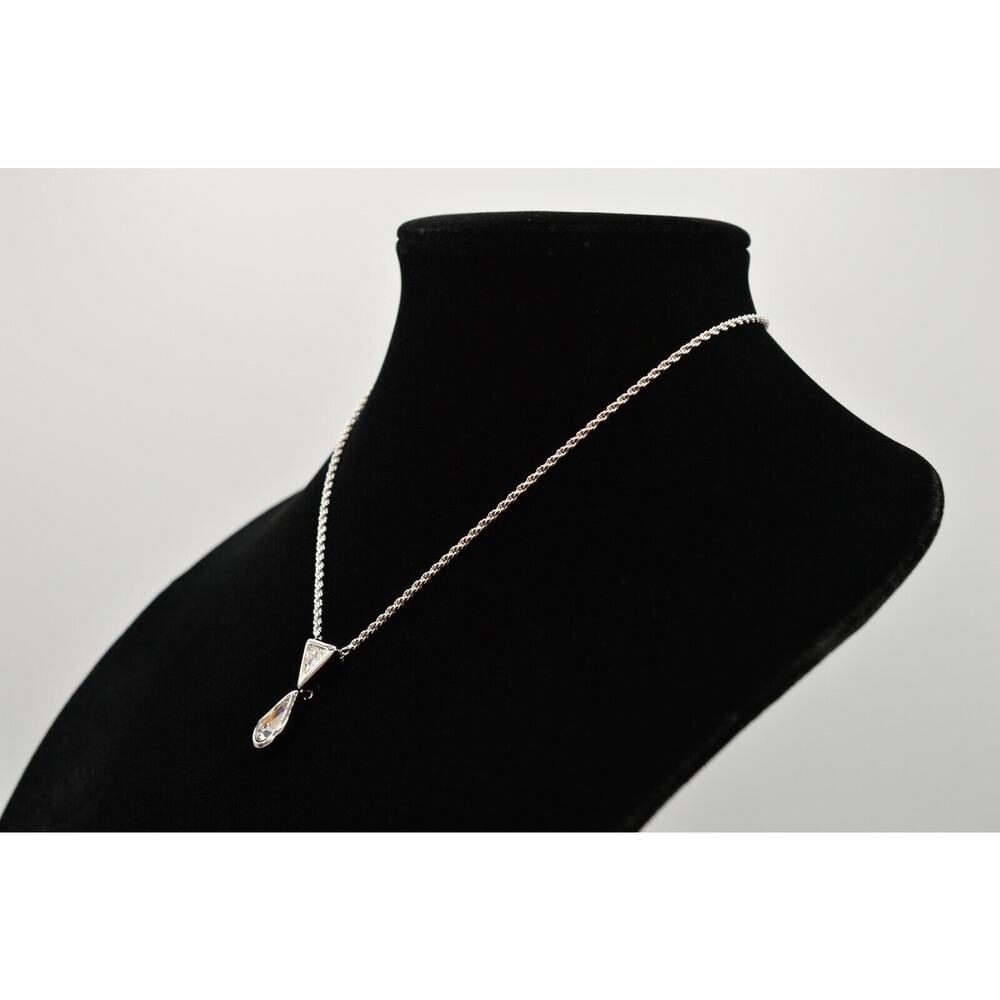 Christian Dior Vintage Crystal Pendant Collar Necklace Rhinestone Signed Bin7 - Picture 11 of 12
